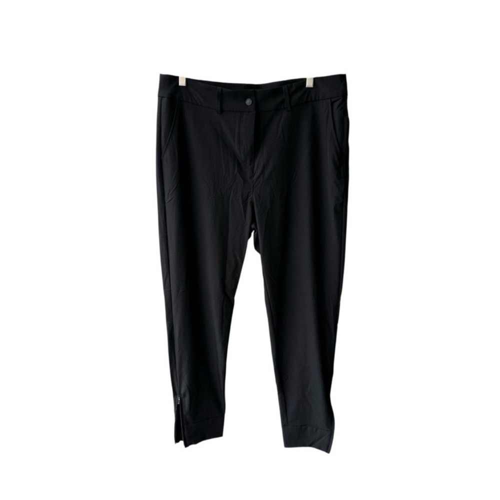 Hiverlay Pants Black Ankle Stretch Travel Golf Zipper Hem Gorpcore Size XL